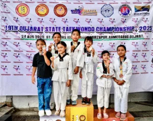 Little Warriors Shine At Gujarat State Taekwondo Championship