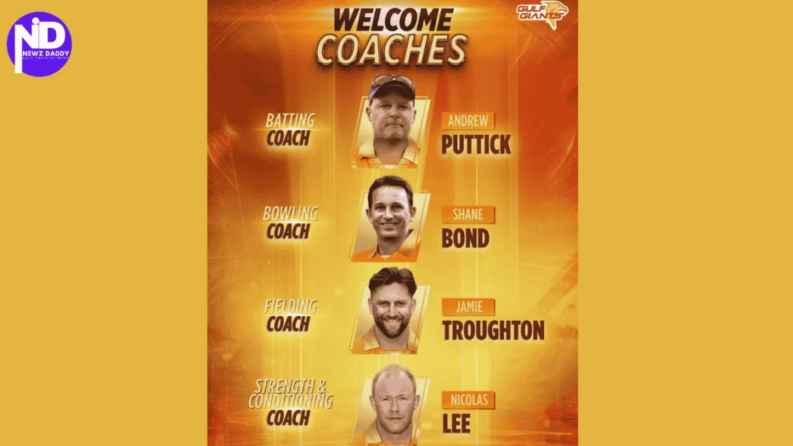 Meet The Gulf Giants Coaching Dream Team Ahead Of Fans
