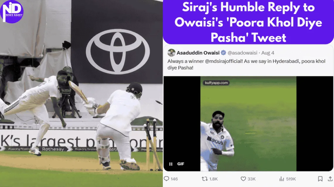 Mohammed Siraj's Response To Owaisi's Tweet Is Winning Hearts