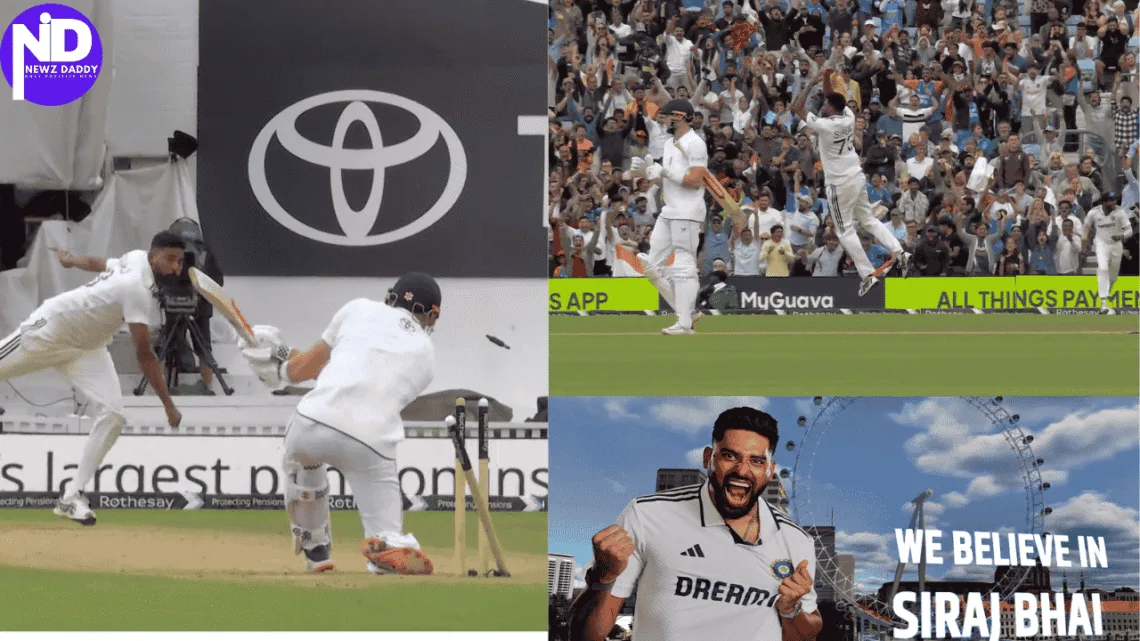 Siraj's Heroics Level The India-England Test Series-