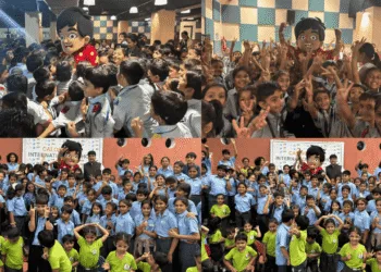 Friendship bands, cards, and cheers for Bittu at COIS and LML School