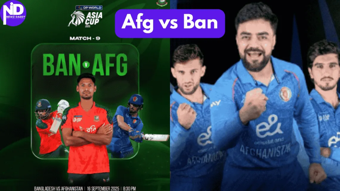 Asia Cup 2025- Afghanistan Vs Bangladesh