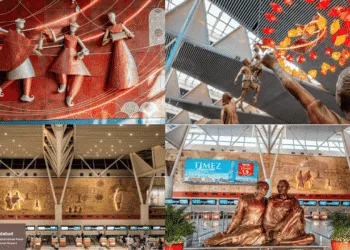 Gujarat Heritage Art Greets Passengers At SVPI Airport