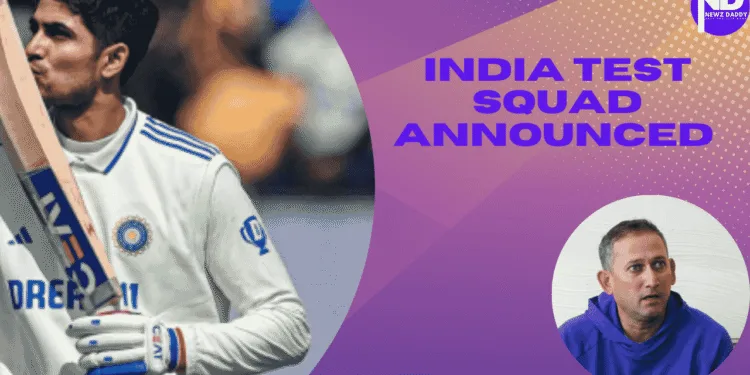 India Test Squad Announced - Jadeja Vice Captain