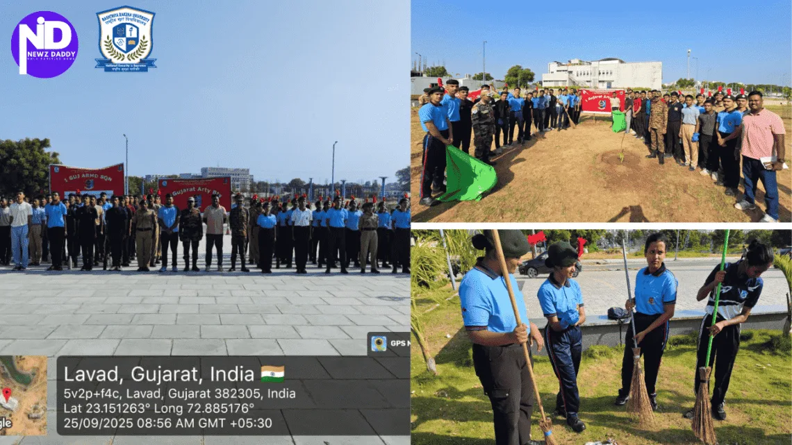 Swachhta Abhiyan Leads Cadets To Clean RRU Campus