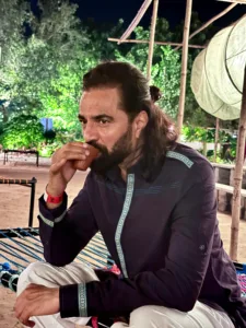 Jay Pael, Hollywood Producer Enjoying Tea