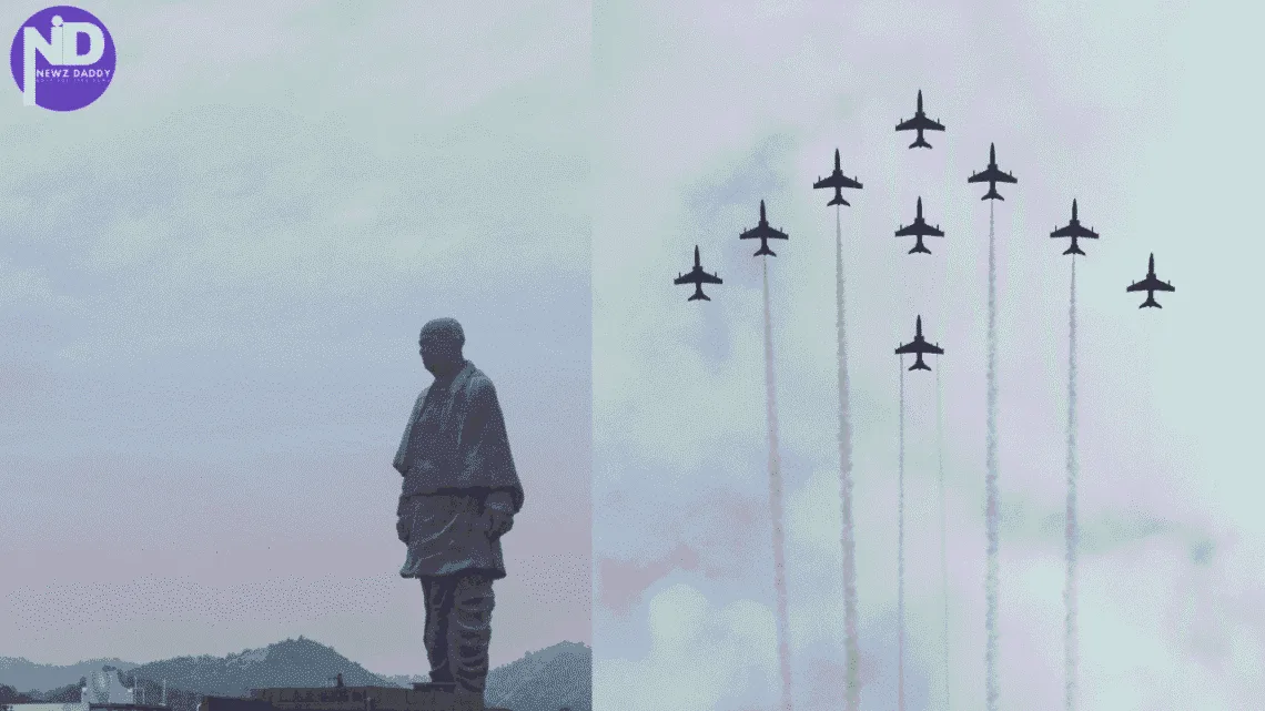 IAF Suryakiran Air Display Honours Sardar Patel’s Legacy