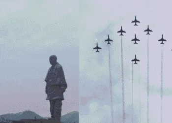 IAF Suryakiran Air Display Honours Sardar Patel’s Legacy