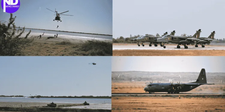 MahaGujRaj-25 Shows How Air, Land & Sea Work Together