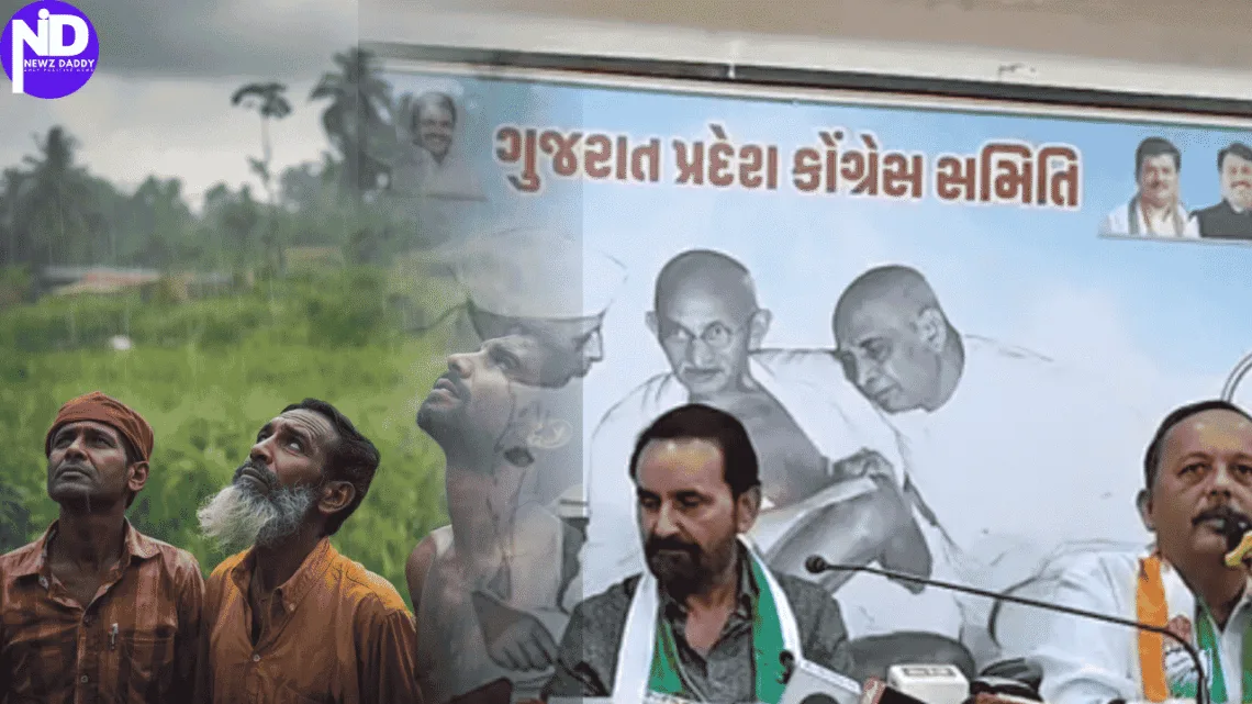 Unseasonal Rain Congress Demands Justice