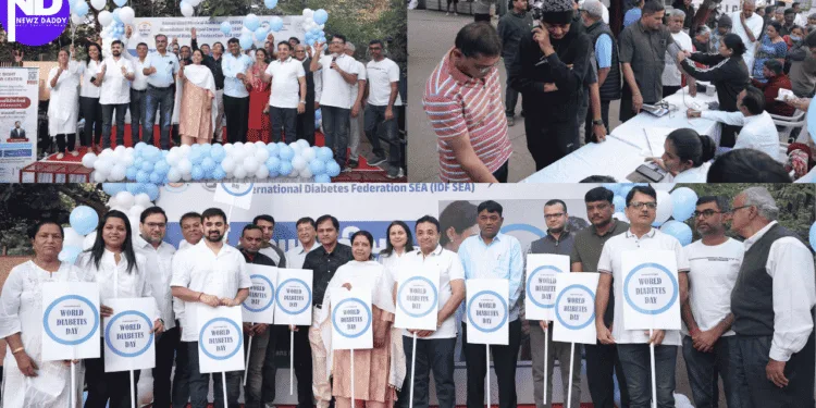 World Diabetes Day Ahmedabad: City Unites in Blue for Health