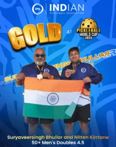 Suryaveersingh Bhullar and Nitten Kirrtane: 50+ Men's Doubles (4.5) Category