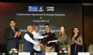 MOU Signing between GLS University & SAE Institute Australia,to offer India’s first Global B. Design (Hons.) in Animation,VFX & G