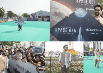 Ahmedabad Sky Lights Up Ahead of Space Gen: Chandrayaan