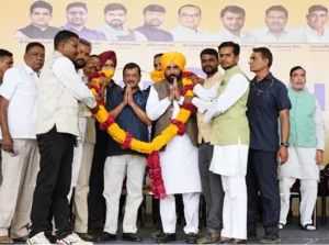 Aam Aadmi Party Leaders Arvind Kejriwal and Bhagwant Mann