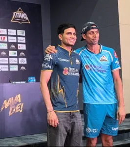 Gujarat Titans Head Coach Ashish Nehra and Captain Shubhman Gill