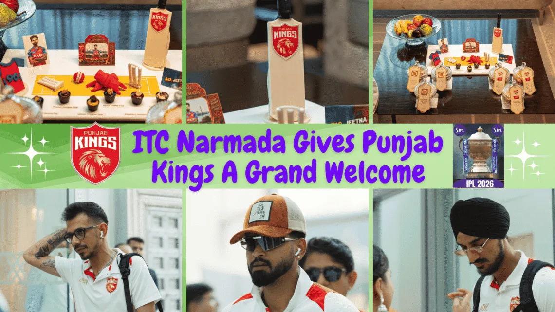 ITC Narmada Gives Punjab Kings A Grand Welcome