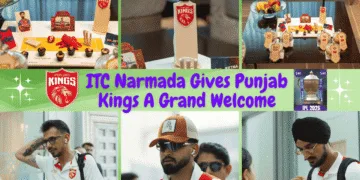 ITC Narmada Gives Punjab Kings A Grand Welcome