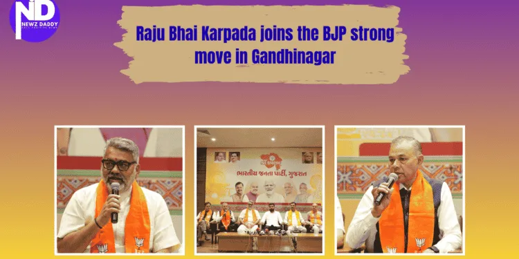 Raju Bhai Karpada joins the BJP strong move in Gandhinagar