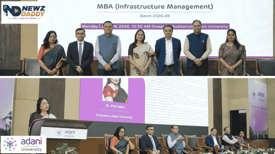 Adani University MBA Infrastructure Management Begins New Journey