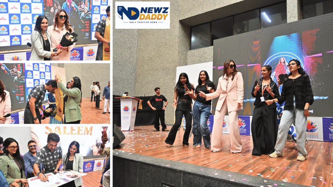 Huma Qureshi Swarrnim University Visit Draws Huge Student Crowd