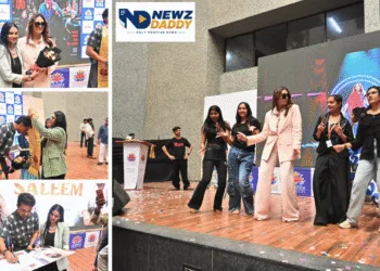 Huma Qureshi Swarrnim University Visit Draws Huge Student Crowd