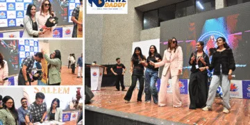 Huma Qureshi Swarrnim University Visit Draws Huge Student Crowd