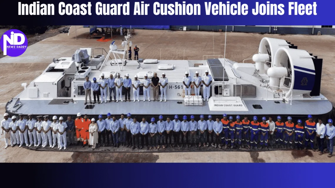 Indian Coast Guard Air Cushion Vehicle Inducted in Goa