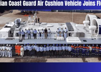 Indian Coast Guard Air Cushion Vehicle Inducted in Goa