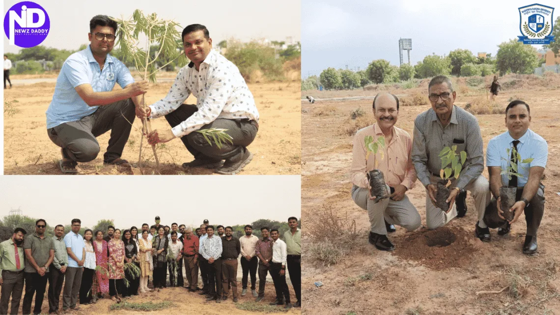 Rashtriya Raksha University Tree Plantation Drive Targets 10K Trees
