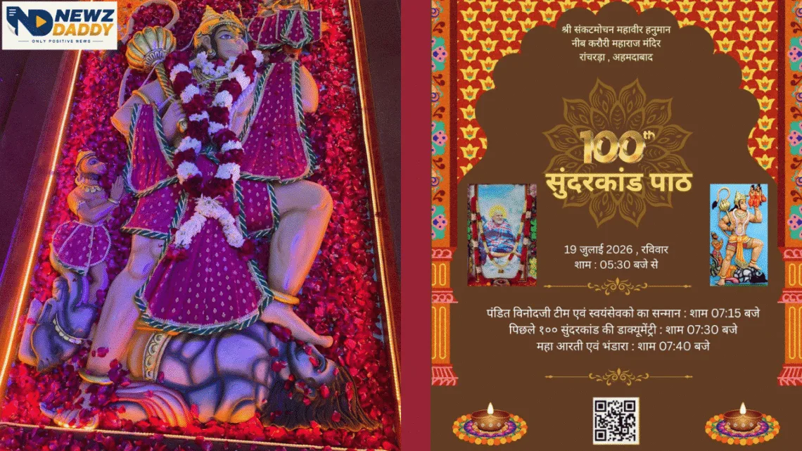 100th Sunderkand Path Ahmedabad Marks Temple Milestone