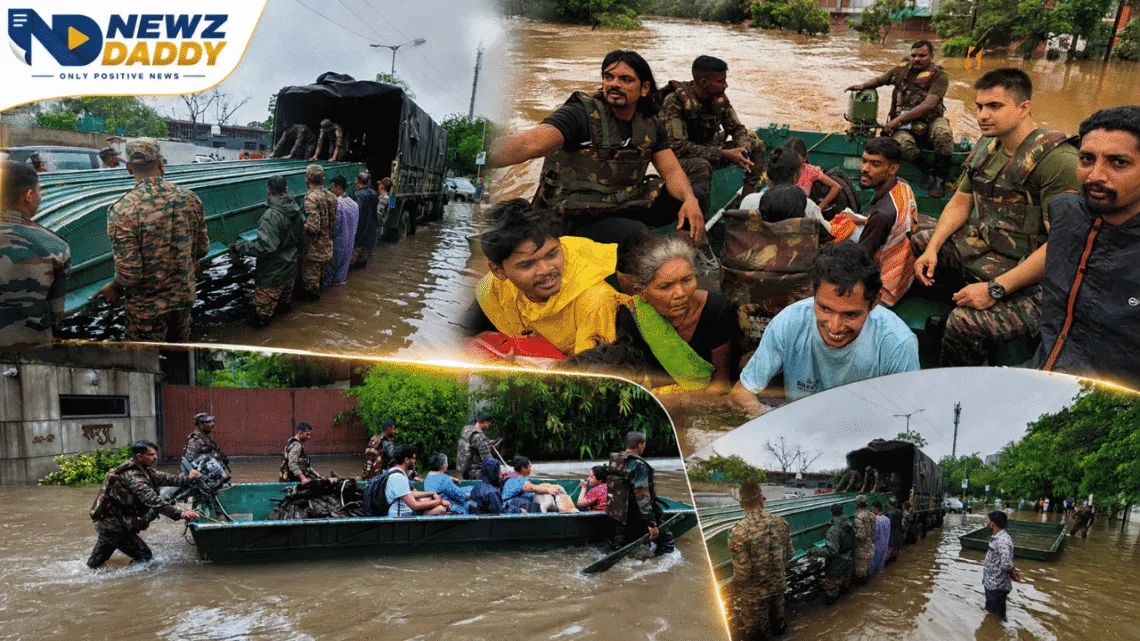 Gujarat Floods Indian Army Rescues Stranded Families