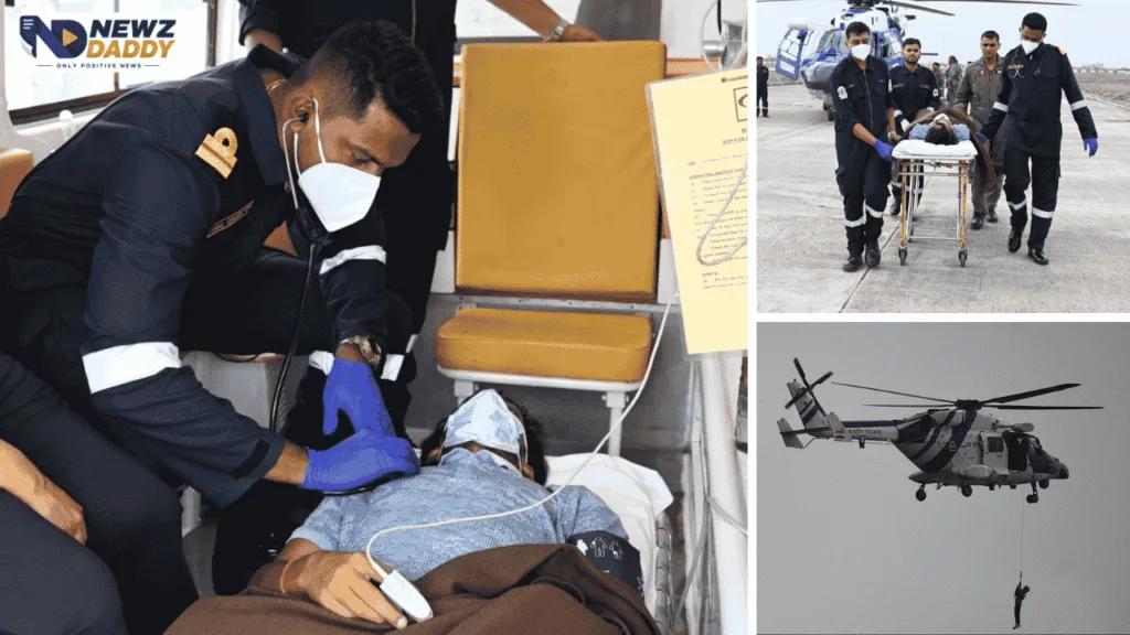 Indian Coast Guard Medical Evacuation Saves Seafarer Off Porbandar
