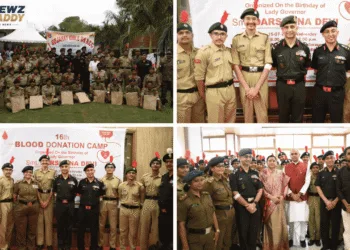 NCC Blood Donation Camp Held at Raj Bhavan in Gandhinagar