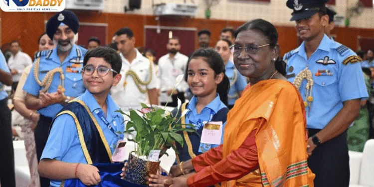 President Droupadi Murmu Visits Air Force Bal Bharati School