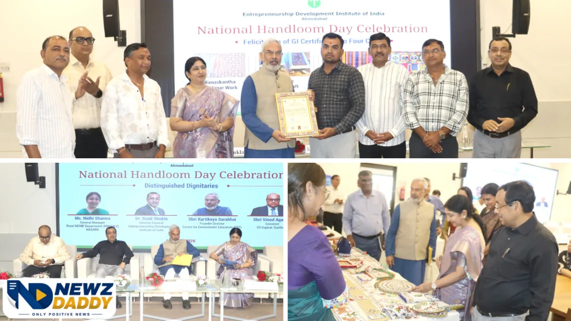 Four Gujarat GI crafts gain recognition at EDII Ahmedabad