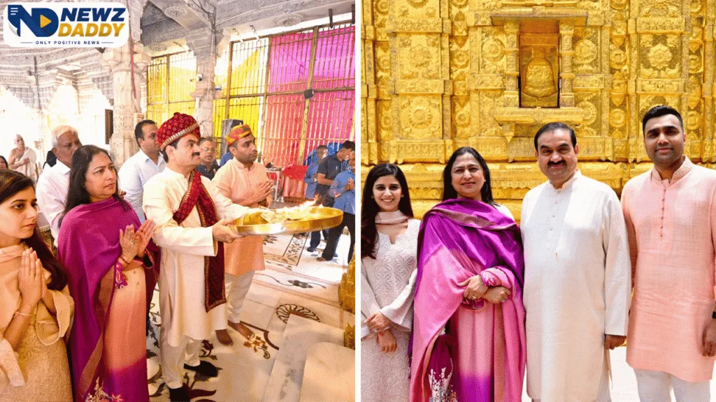 Gautam Adani Mahudi Jain Temple Visit Ahead of Paryushan