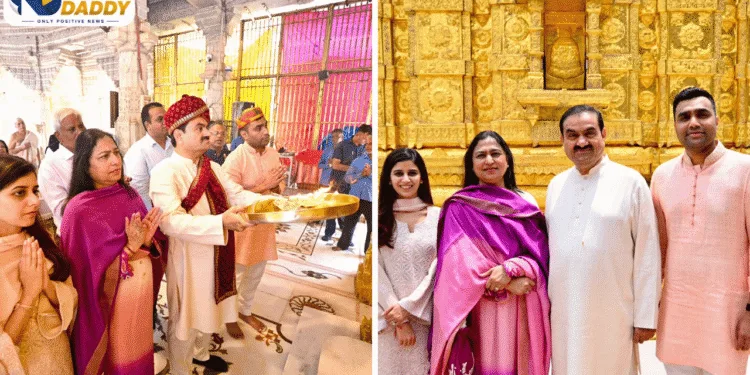 Gautam Adani Mahudi Jain Temple Visit Ahead of Paryushan