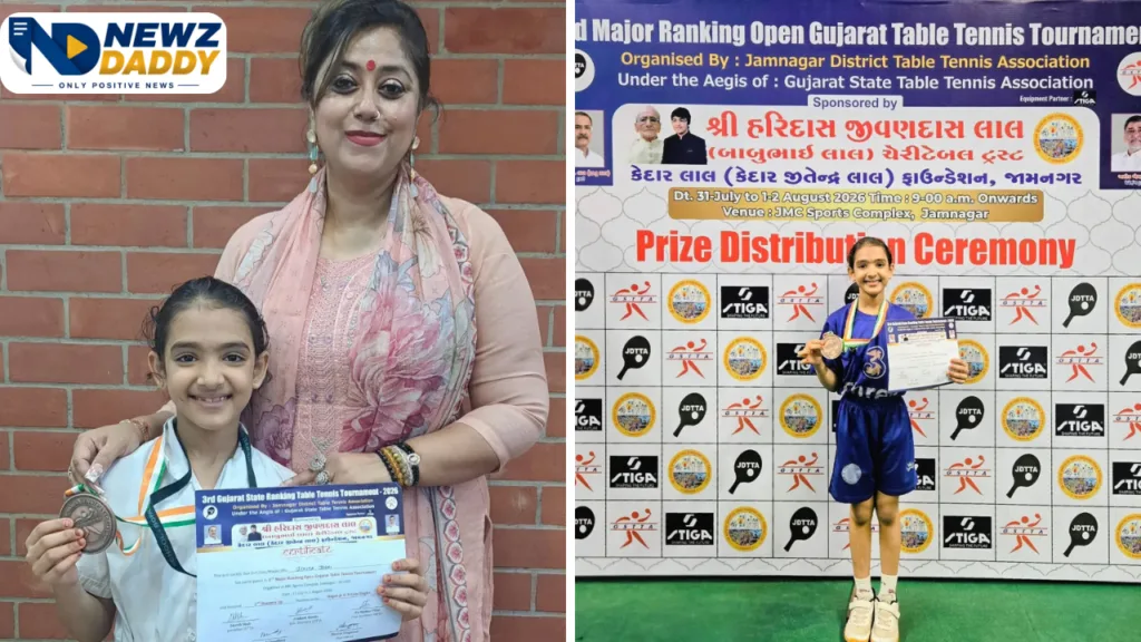 Ishita Joshi Table Tennis Third Place at Jamnagar Event