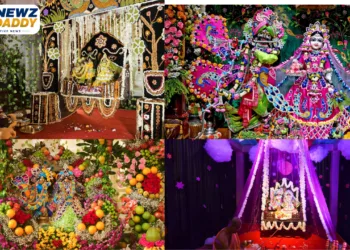 Jhulan Yatra Concludes at Hare Krishna Mandir in Bhadaj