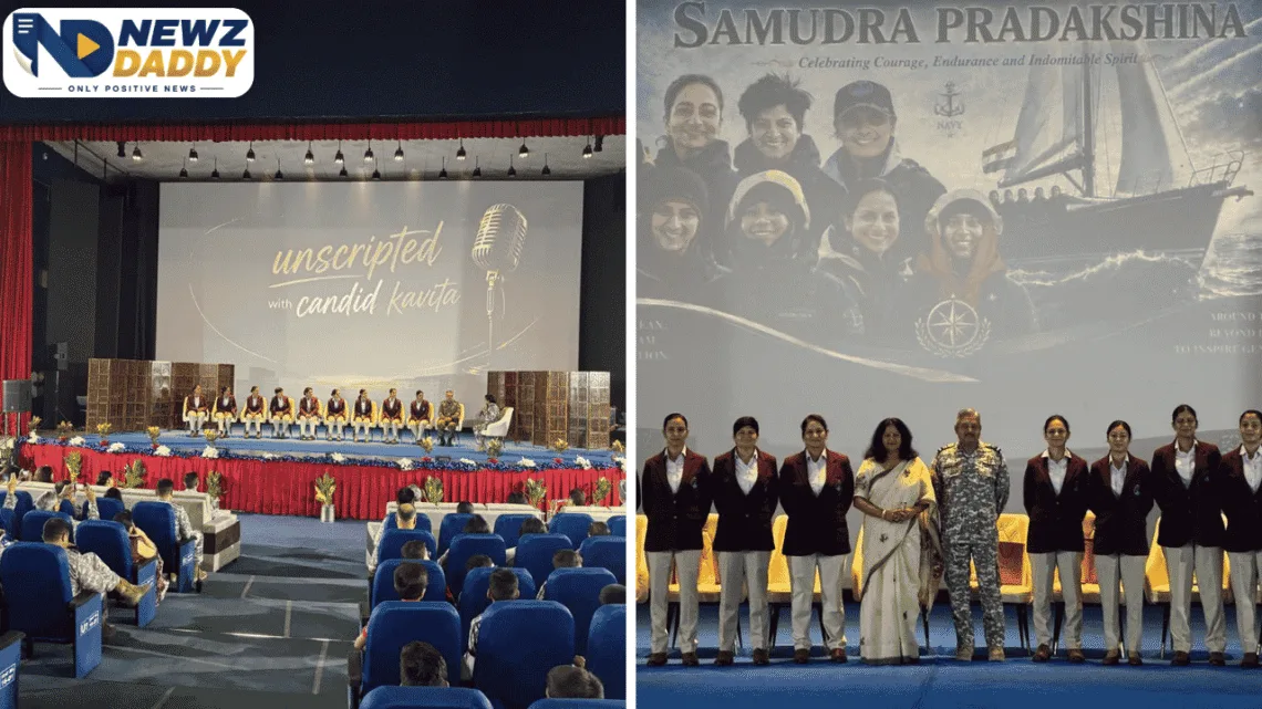 Samudra Pradakshina: 9 Women Officers Felicitated in Ahmedabad