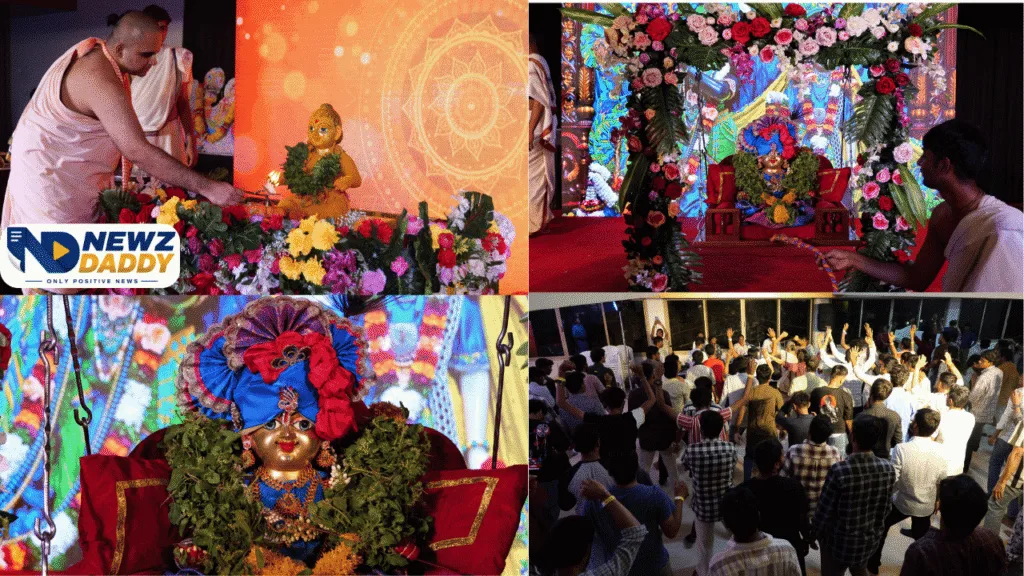 Swagatam Krishna 2026 draws crowds in Chandkheda and Gota