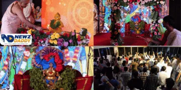 Swagatam Krishna 2026 draws crowds in Chandkheda and Gota