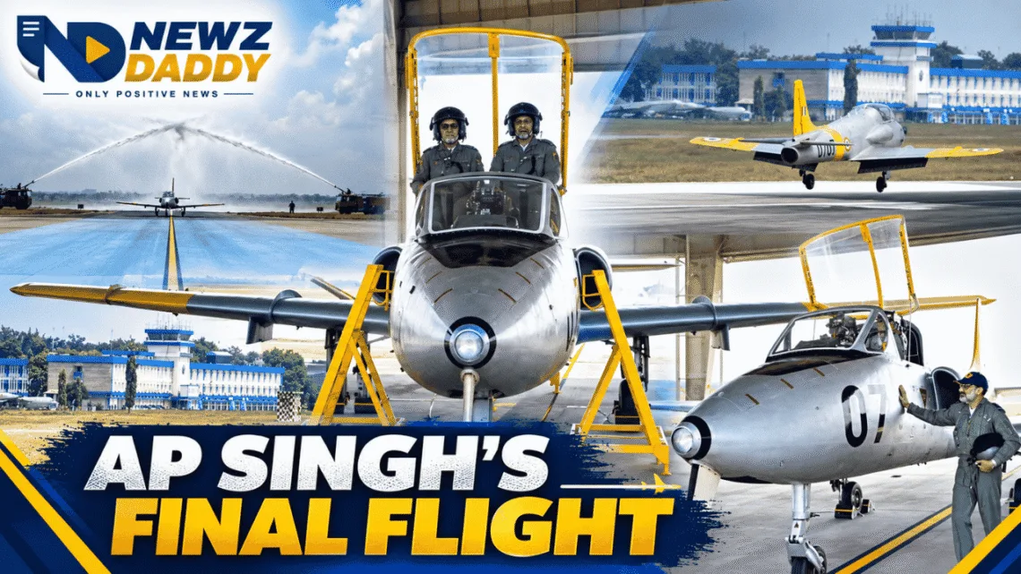 AP Singh Flies Kiran Trainer 42 Years After First IAF Sortie