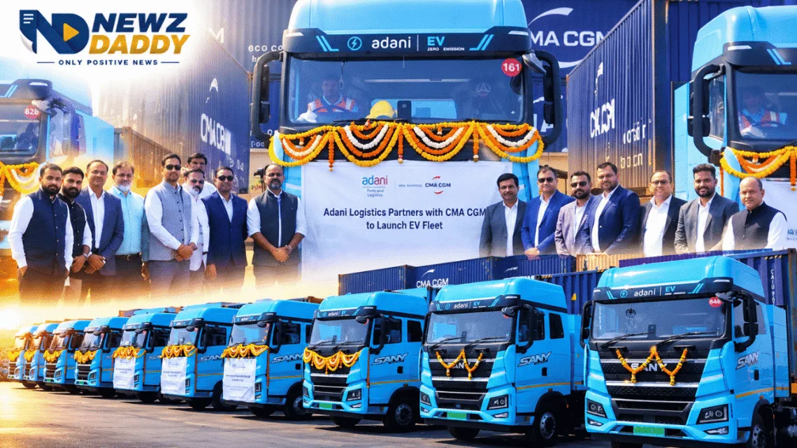 Electric Trucks Join Adani Logistics’ Container Delivery Fleet