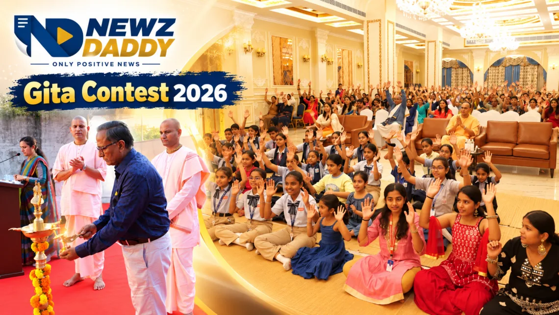 Gita Contest 2026 Draws Students from Schools in Ahmedabad