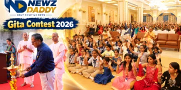 Gita Contest 2026 Draws Students from Schools in Ahmedabad