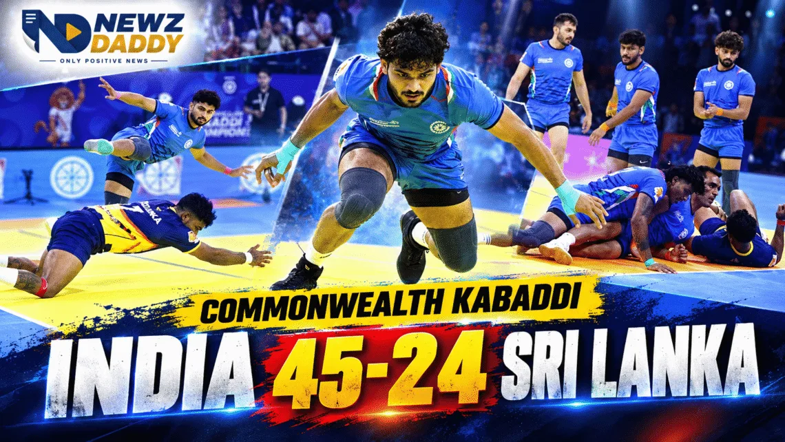 India Crushes Sri Lanka 45-24 in Commonwealth Kabaddi