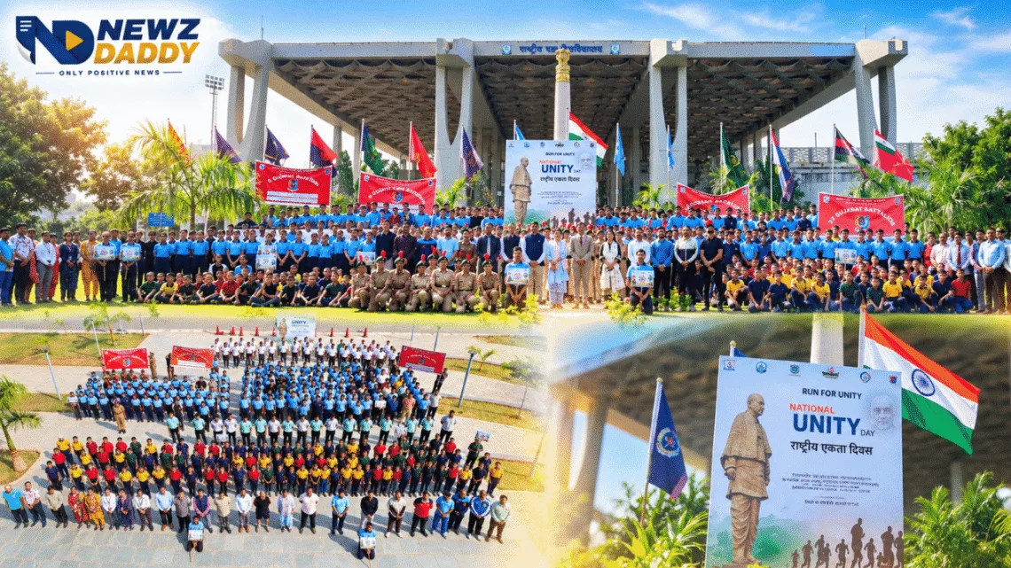 National Unity Day: RRU Holds Run for Unity in Gandhinagar