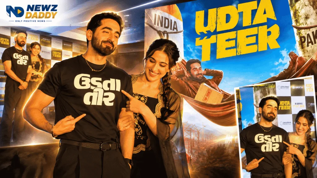 Udta Teer: Ayushmann and Sara Bring Spy Comedy to Ahmedabad